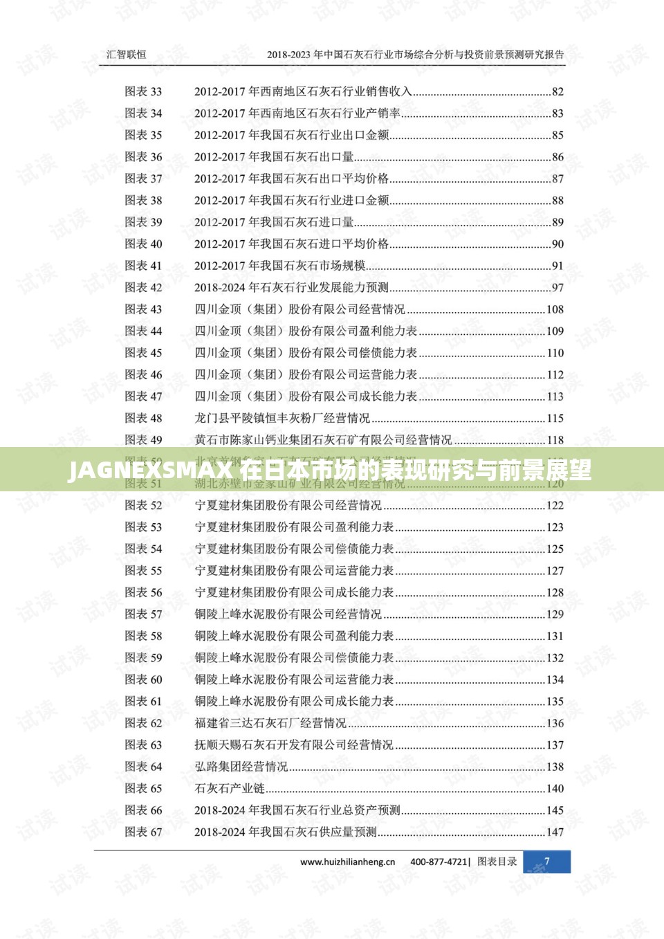 JAGNEXSMAX 在日本市场的表现研究与前景展望