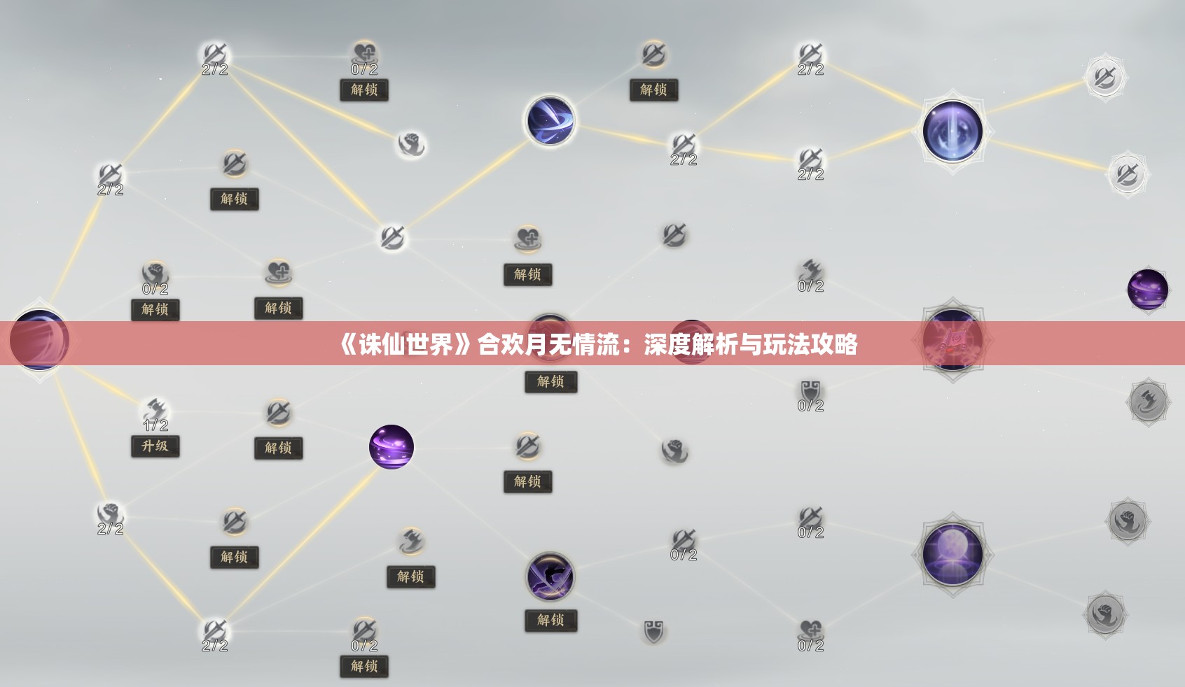 《诛仙世界》合欢月无情流：深度解析与玩法攻略