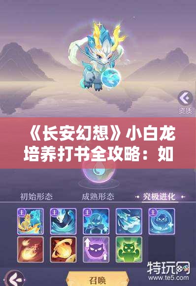 《长安幻想》小白龙培养打书全攻略：如何高效打造强力龙宠