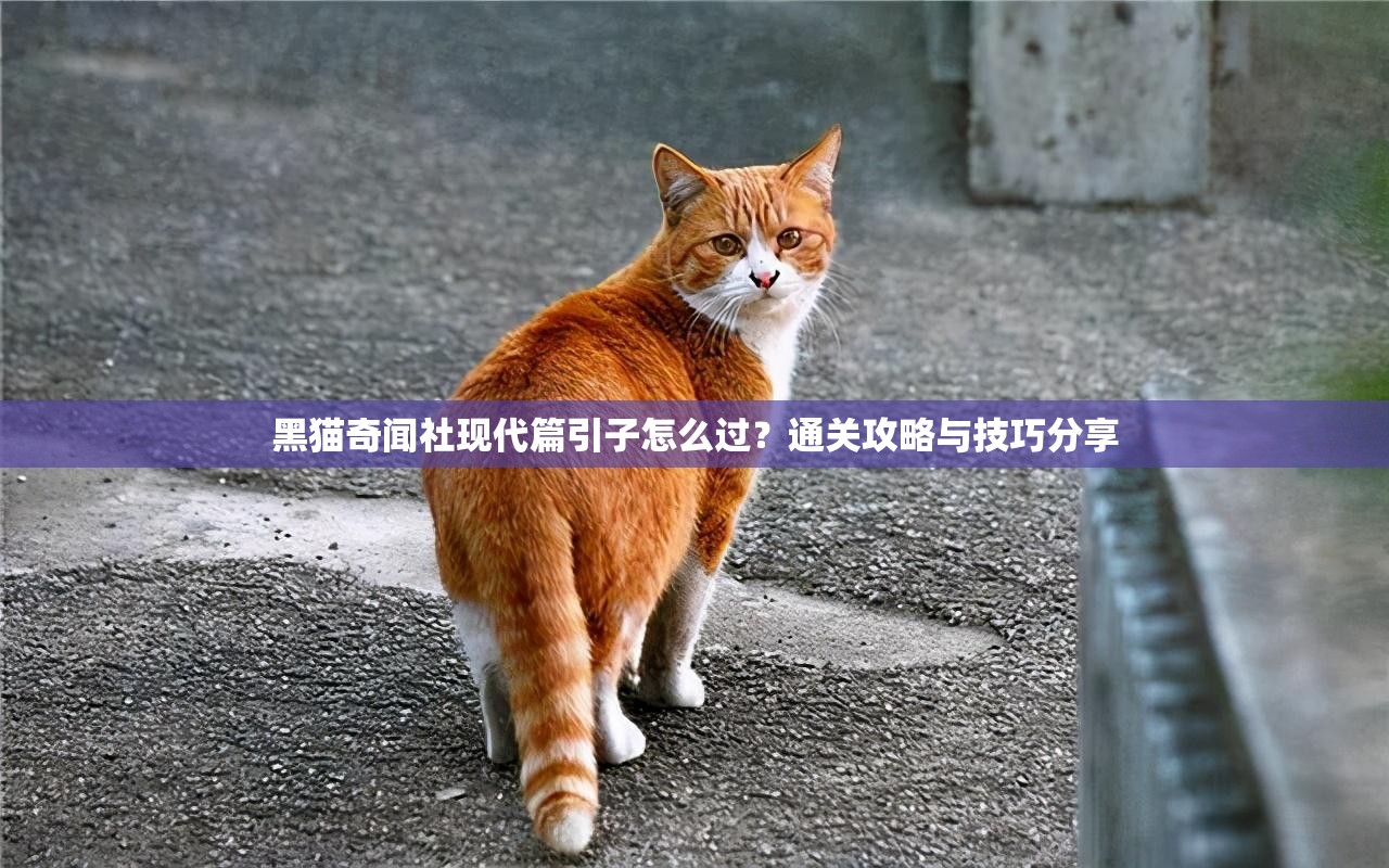 黑猫奇闻社现代篇引子怎么过？通关攻略与技巧分享